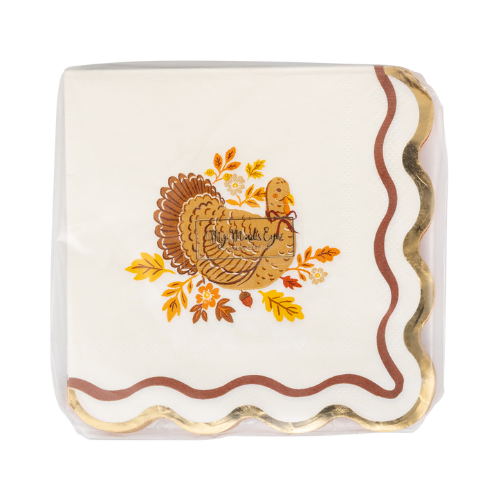 HRV1337 - Harvest Turkey Cocktail Paper Napkins My Mind’s Eye