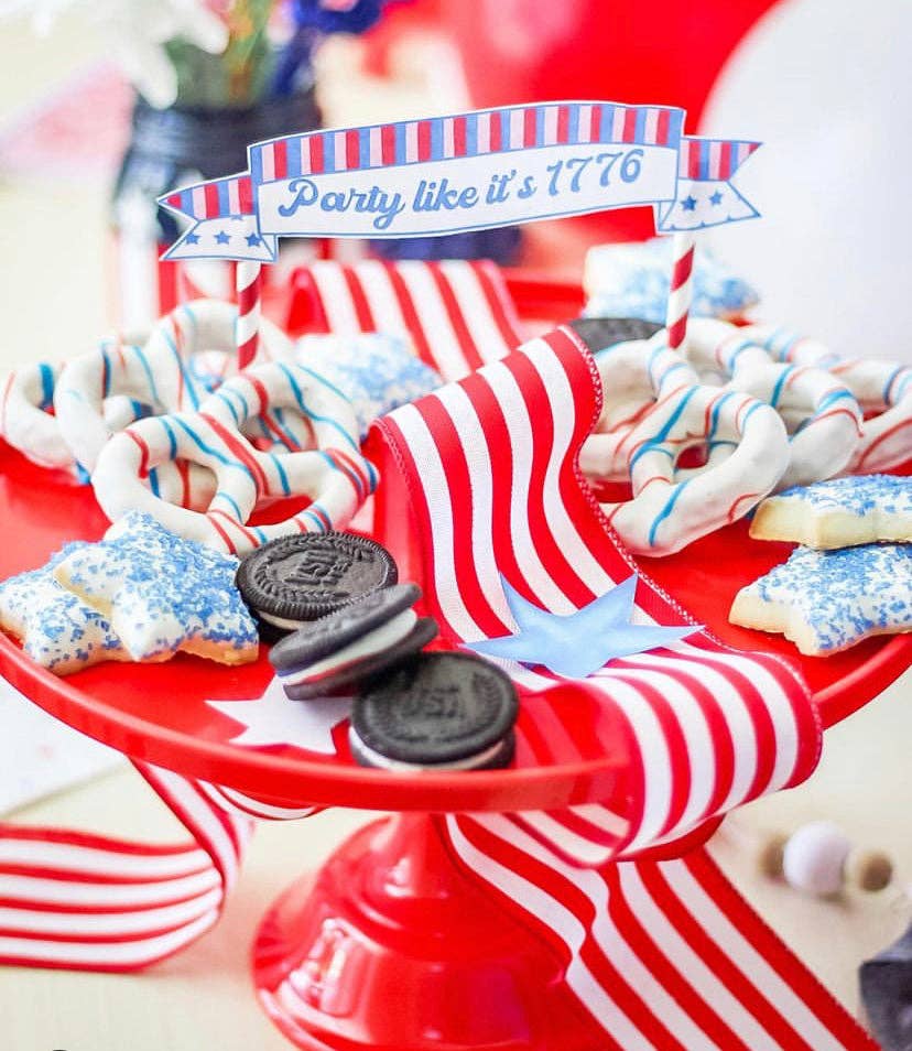 Red Melamine  Cake Stand | Cupcake Stand |  Dessert Display Sprinkles & Confetti Party Supplies