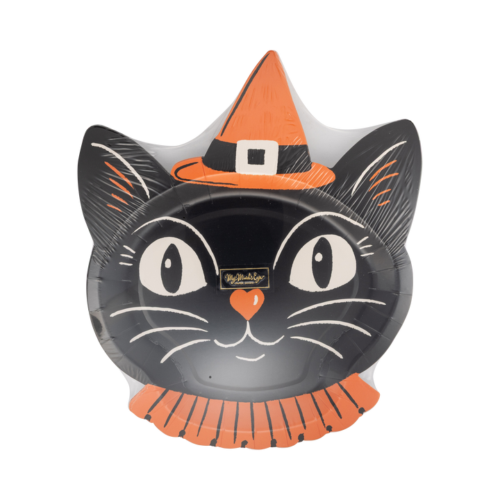 VHP1342 - Vintage Witchy Cat Plate My Mind’s Eye