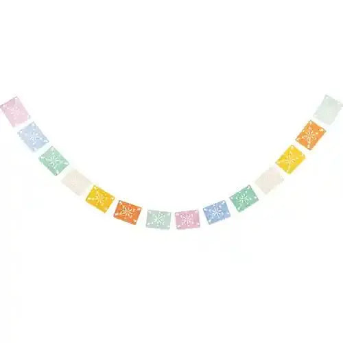 Fiesta Papel Picado Banner – 10ft Colorful Mexican Party Garland (12pc) - Josi James - Banners