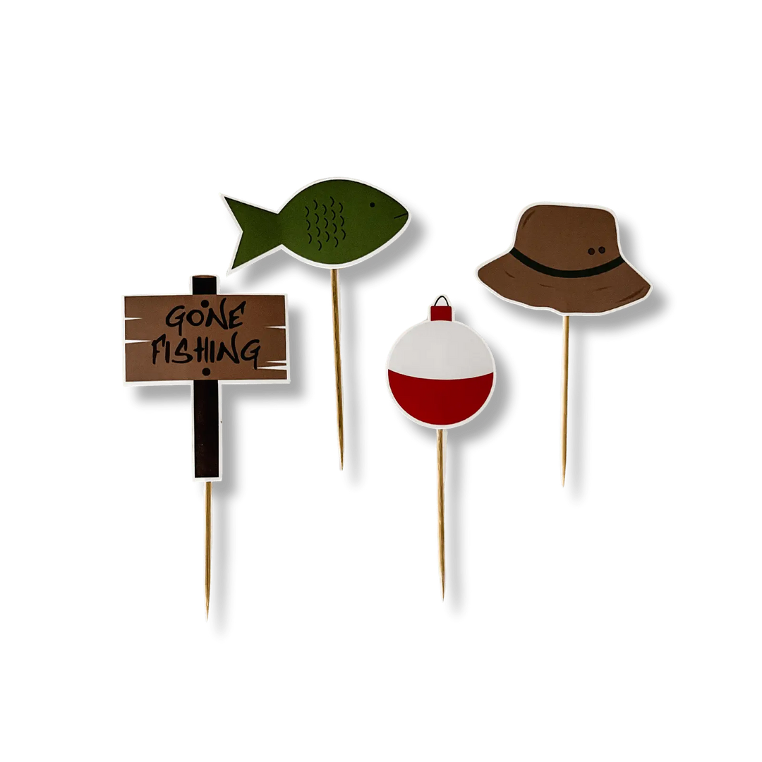 Fishing Cupcake Toppers - Josi James - Toppers