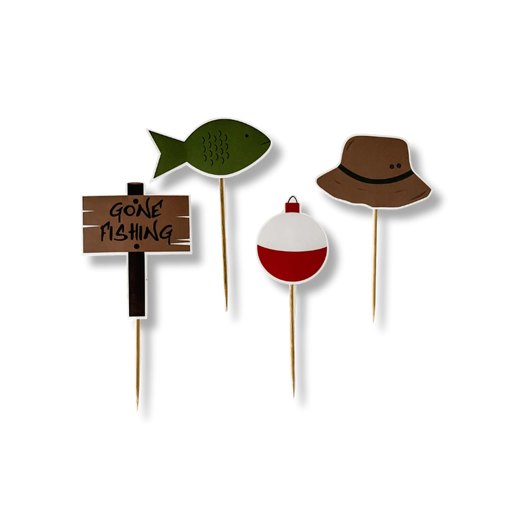 Fishing Cupcake Toppers - Josi James - Toppers