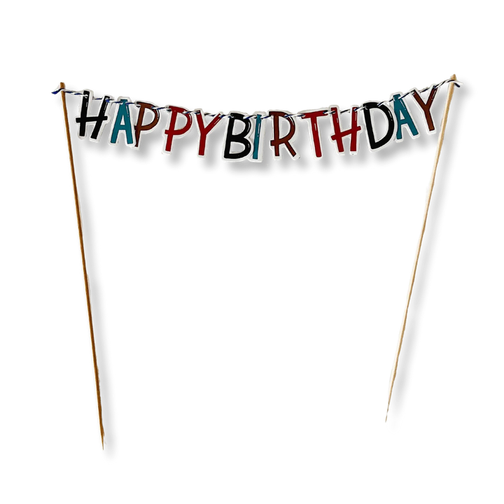 Fishing Happy Birthday Cake Banner - Josi James - Cake Banner
