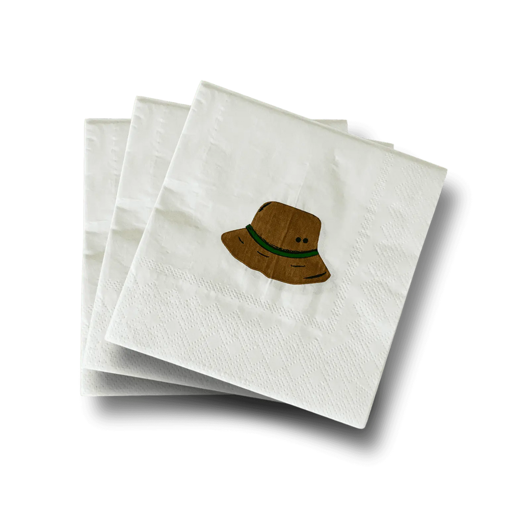 Fishing Small Disposable Paper Napkins (16pcs) - Josi James - Small Napkins