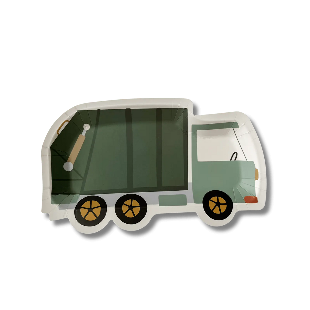 Garbage Truck Plate (12pcs) - Josi James - Die Cut Plate