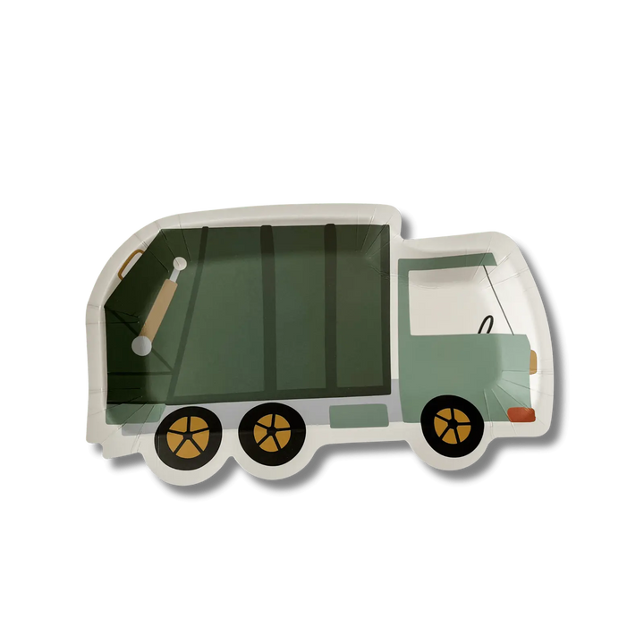 Garbage Truck Plate (12pcs) - Josi James - Die Cut Plate