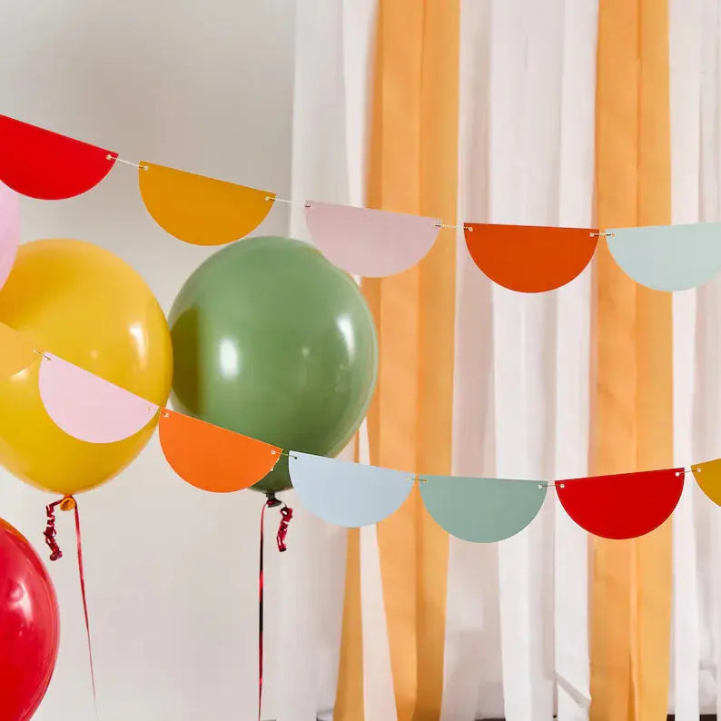 Scallop Card Garland 4M Hootyballoo by Club Green