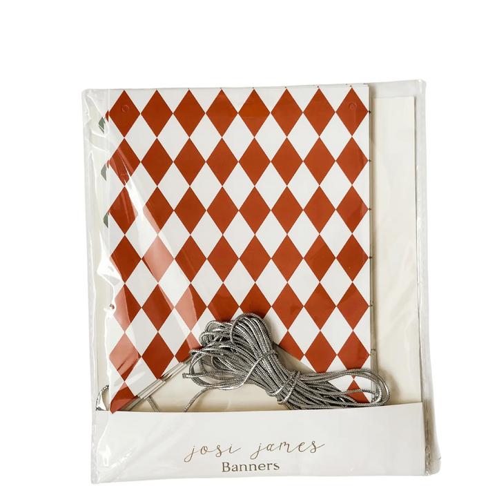 Green & Orange Bavarian Checkered Flag Banners (2) - Josi James - Banners