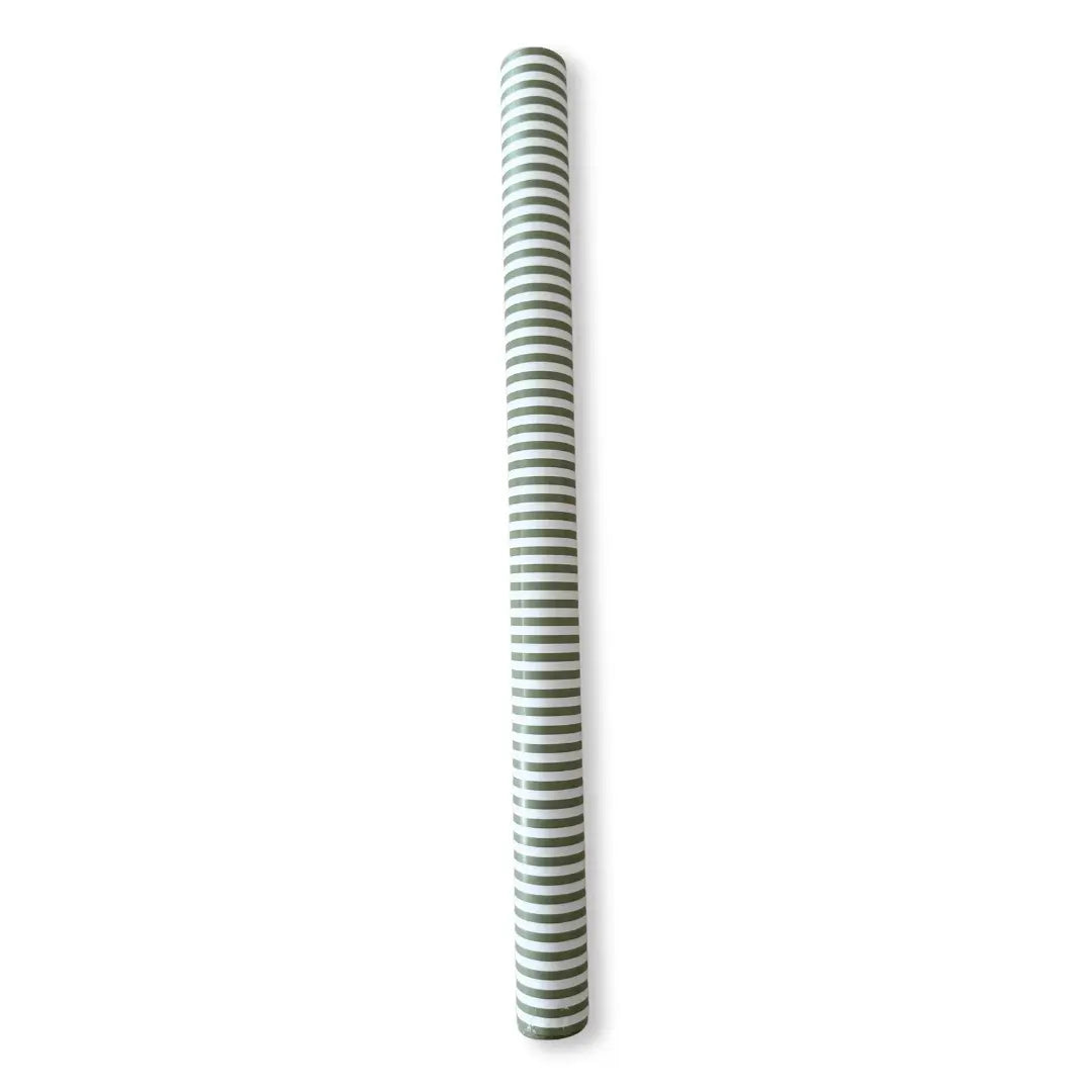 Green Striped Paper Table Runner – 19.5” x 150” | Disposable Party Table Décor - Josi James - Table Runner