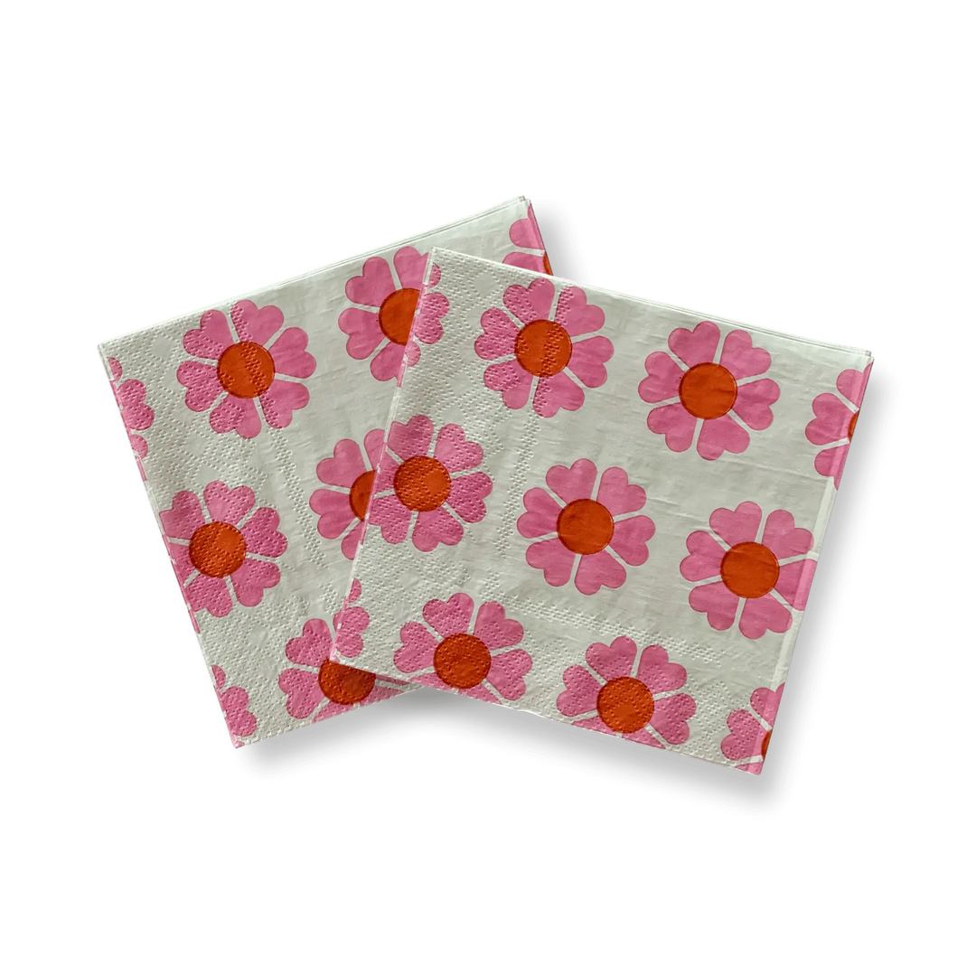 Groovy Small Disposable Paper Napkins (16pcs) - Josi James - Small Napkins