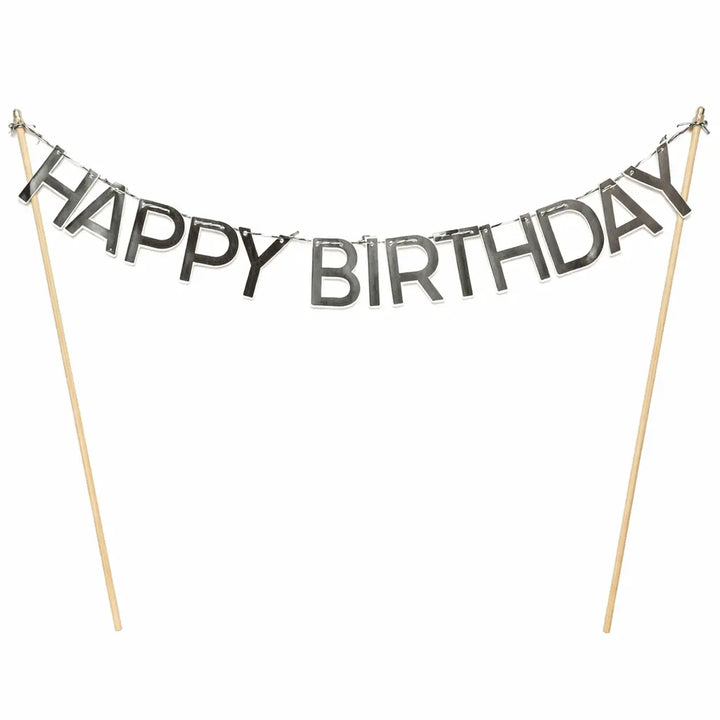 Happy Birthday Cake Banner Navy - Josi James - Cake Banner