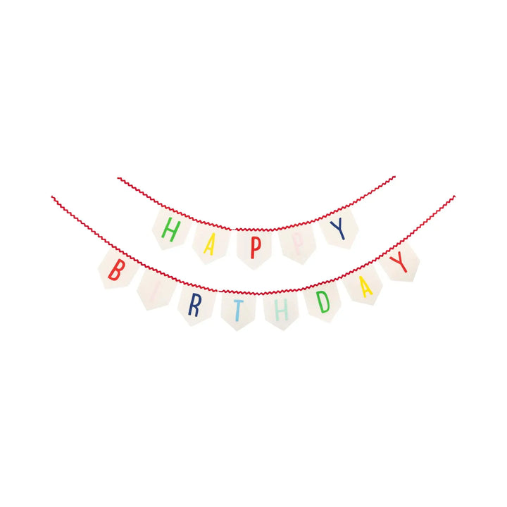 Happy Birthday Felt Banner Set – Premium Party Décor (2 Pack) - Josi James - Banners