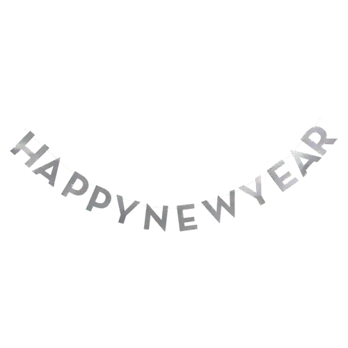 Happy New Year Fringed Banner - Josi James - Banners