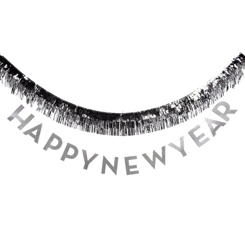 Happy New Year Fringed Banner - Josi James - Banners