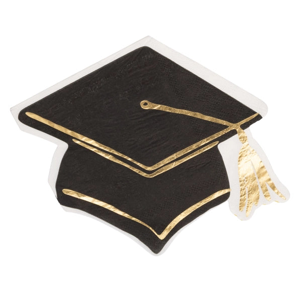 Grad Hat Shaped Napkin Cocktail - 18pcs Josi James