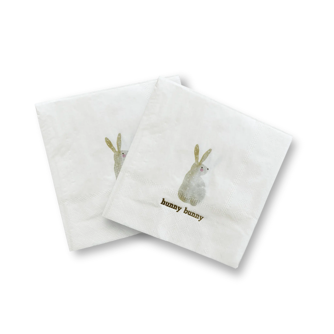 Hunny Bunny Small Disposable Paper Napkins (16pcs) - Josi James - Small Napkins