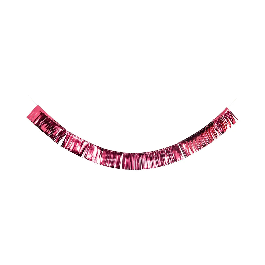 Let’s Go Girls Banner Set – Disco Cowgirl Party Garland with Gold Foil & Mylar Fringe (2pc) - Josi James - Banners