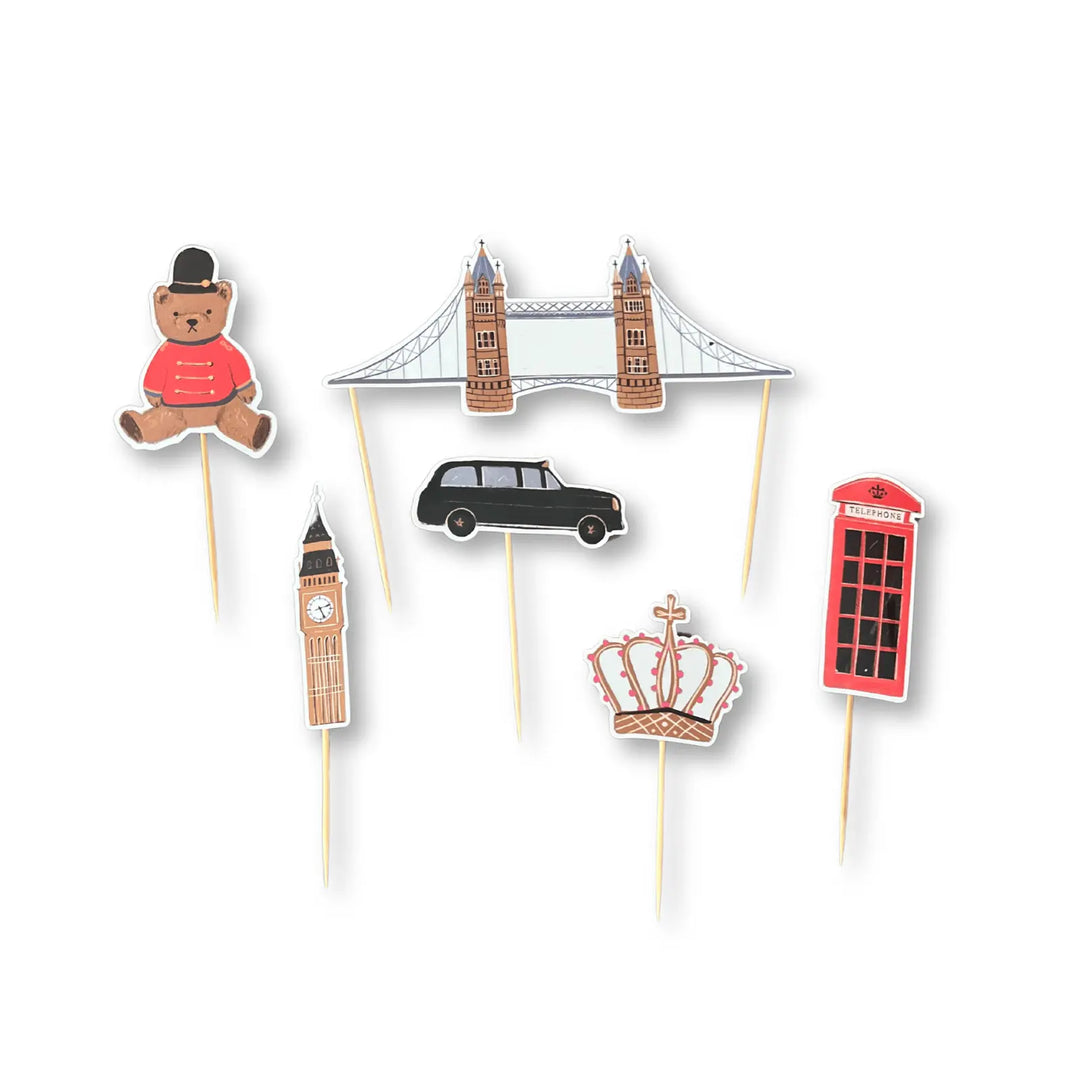 London Toppers (8pcs) - Josi James - Cake Banner