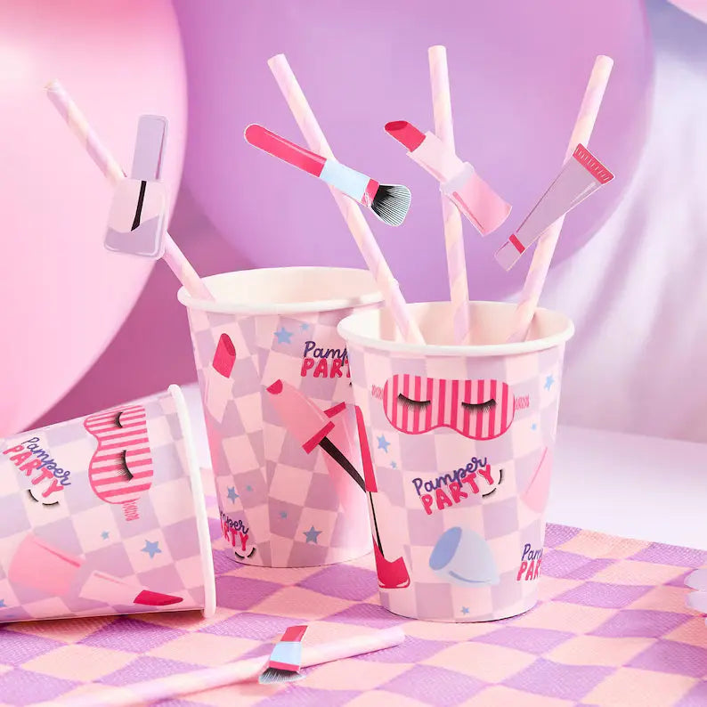 Makeup Paper Straws-16 pcs Hootyballoo by Club Green