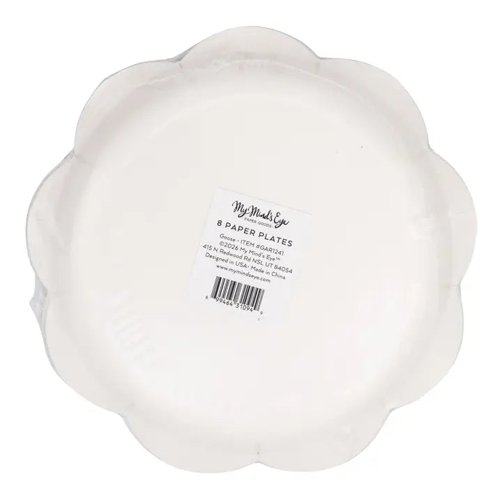 Goose 8" Plate, 8pcs My Minds Eye