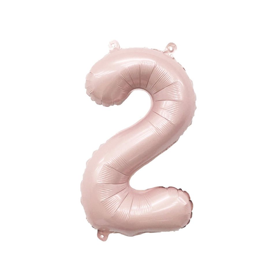 Blush Mylar Number Balloon Ellie's Party Supply