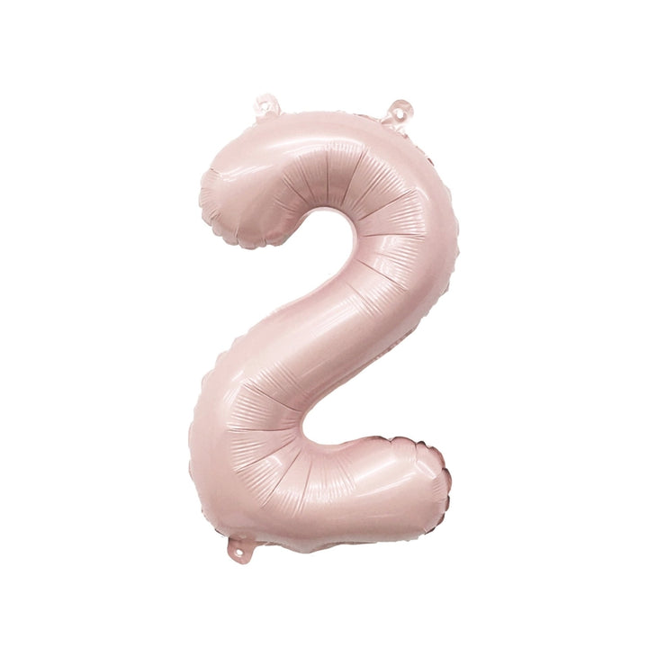 Blush Mylar Number Balloon Ellie's Party Supply