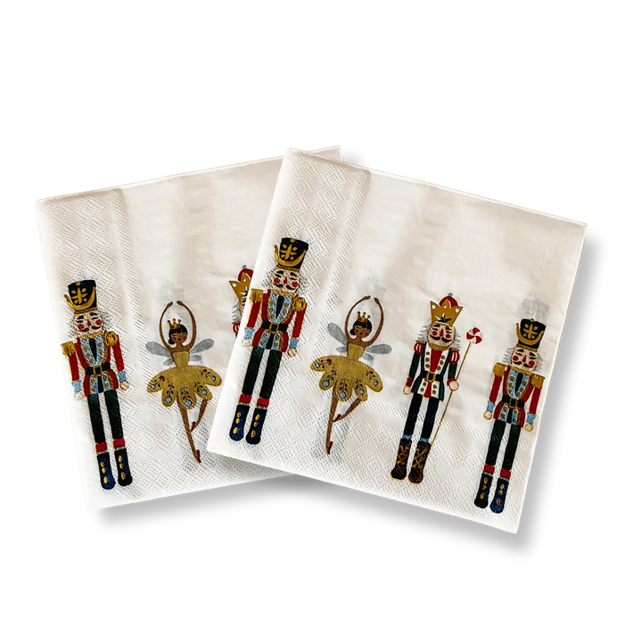Nutcracker Christmas Large Disposable Paper Napkins (16pcs) - Josi James - Large Napkins