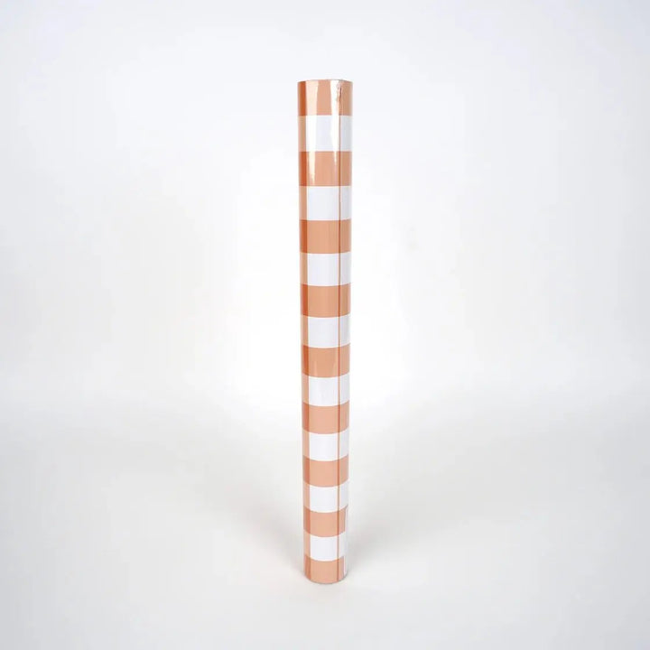 Orange Gingham Table Runner – 18" x 120" Disposable Paper Table Runner - Josi James - Table Runner