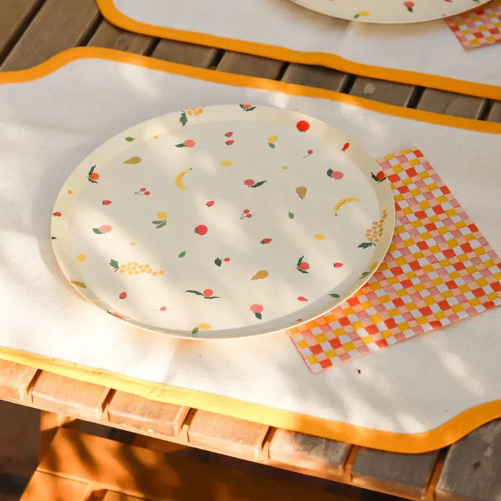 Petits Fruits Plates, 10pcs - Josi James - 9 Inch Plate