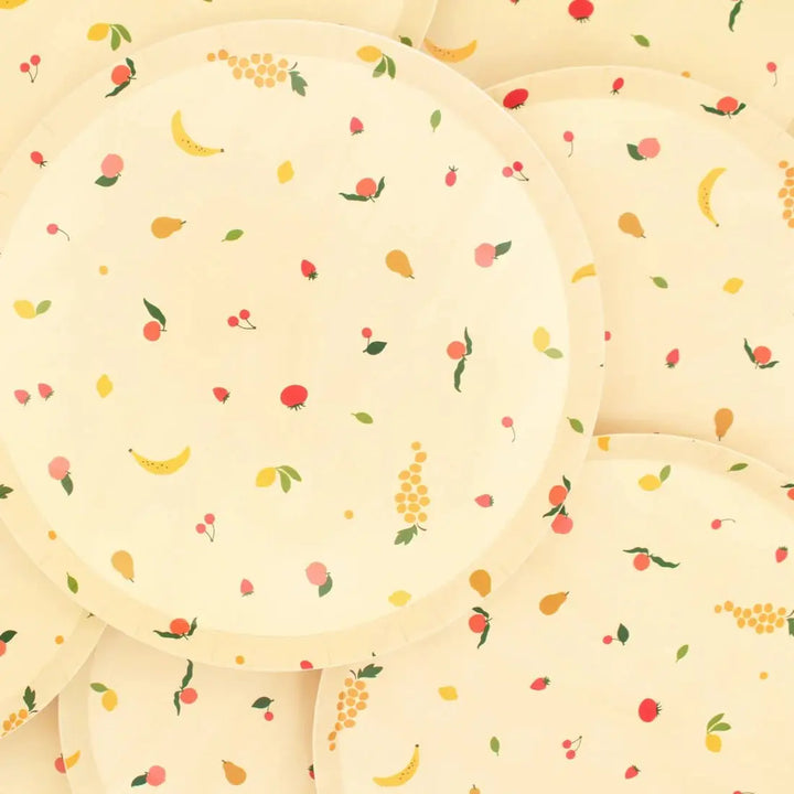 Petits Fruits Plates, 10pcs - Josi James - 9 Inch Plate