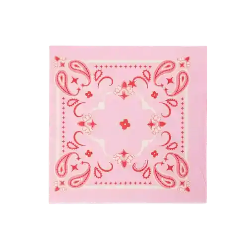 Pink Bandana Cocktail Napkins – 5" Cowgirl Party Napkins for Western Themed Events (24ct) - Josi James - Small Napkins