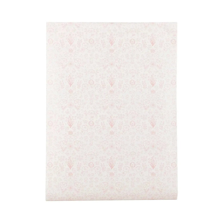 Pink Floral Table Runner – Baby Shower & Bridal Shower Paper Table Décor - Josi James - Table Runner