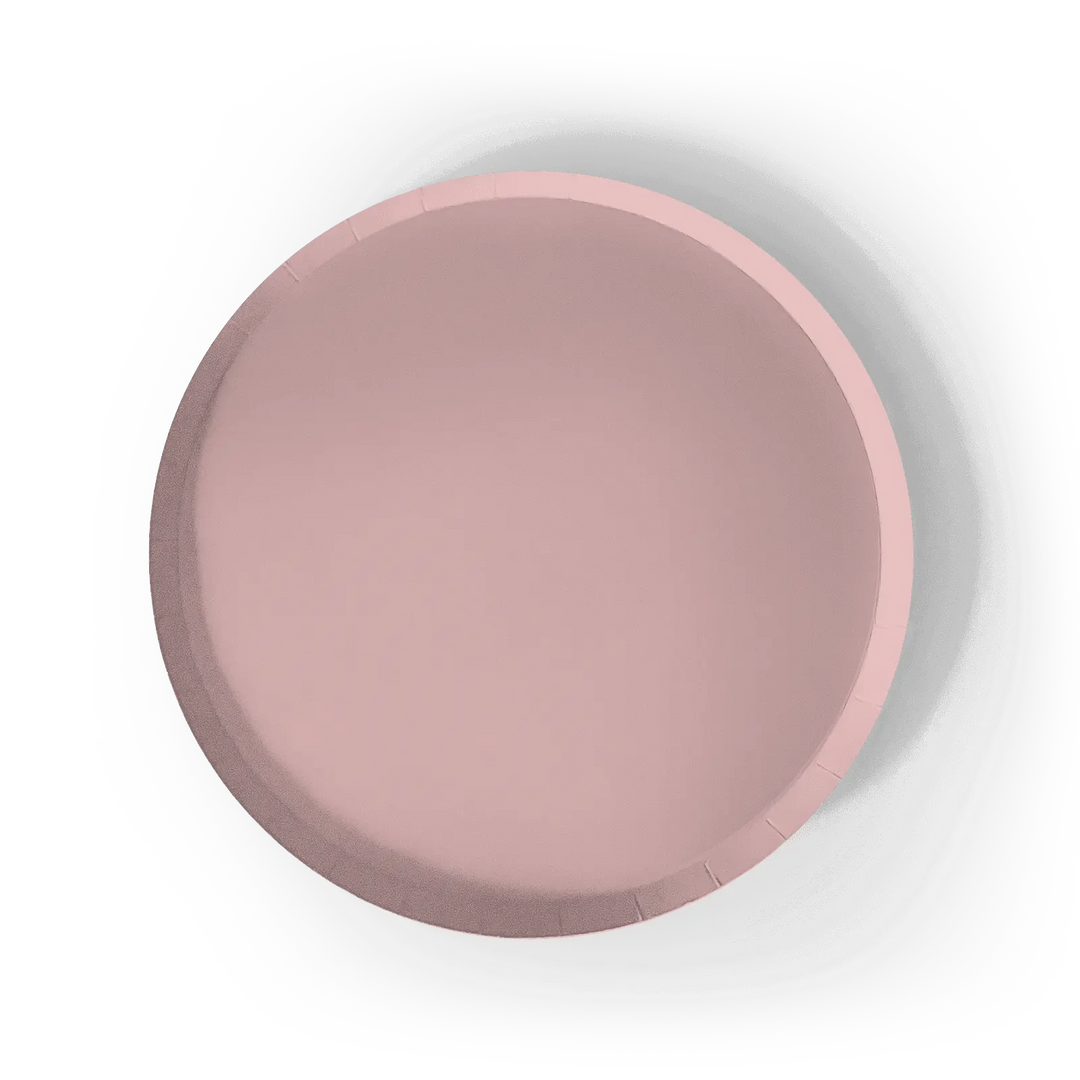 Pink Paper Party Plate (8pcs) - Josi James - 9 Inch Plate