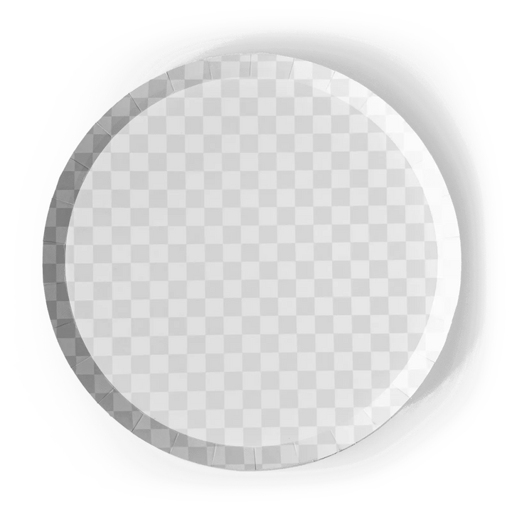 Premium Checkered Light Gray Plate (8pcs) - Josi James - 10.5 Inch Plate