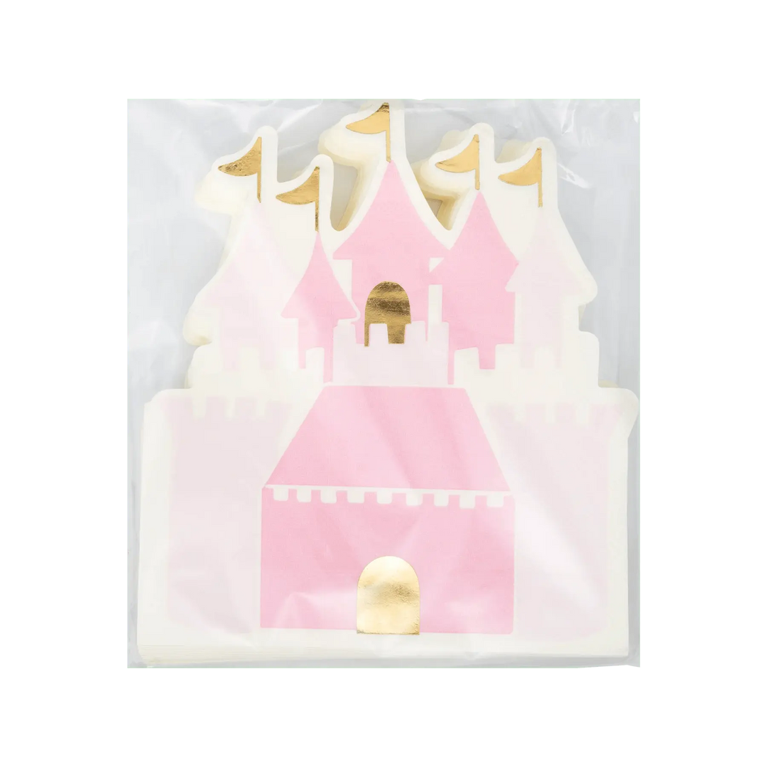 Princess Castle Shaped Guest Napkins – (18pcs) - Josi James - Die Cut Napkin