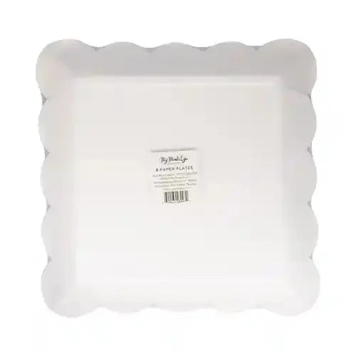 Rust Windowpane 10" Paper Plate - Josi James - 10 Inch Plate