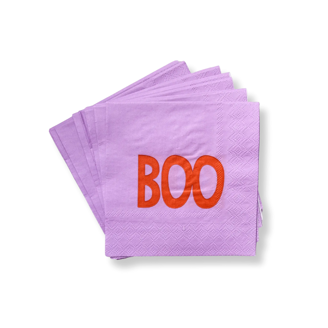 Small Boo Disposable Paper Napkins (16pcs) - Josi James - Small Napkins