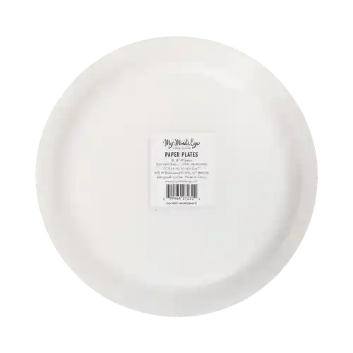 Soccer Ball Paper Plates – 8" Silver Foil Party Plates (8pcs) - Josi James - 8 Inch Plate
