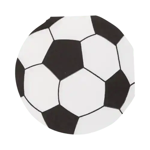 Soccer Ball Themed 5"x5" Paper Napkins – (24pcs) - Josi James - Die Cut Napkin