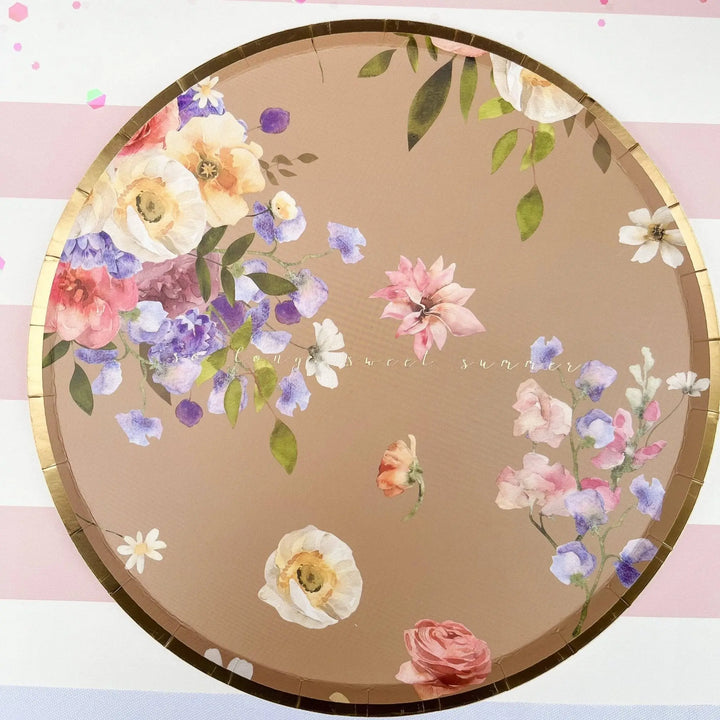 Summer Floral Plate (8pcs) - Josi James - 9 Inch Plate