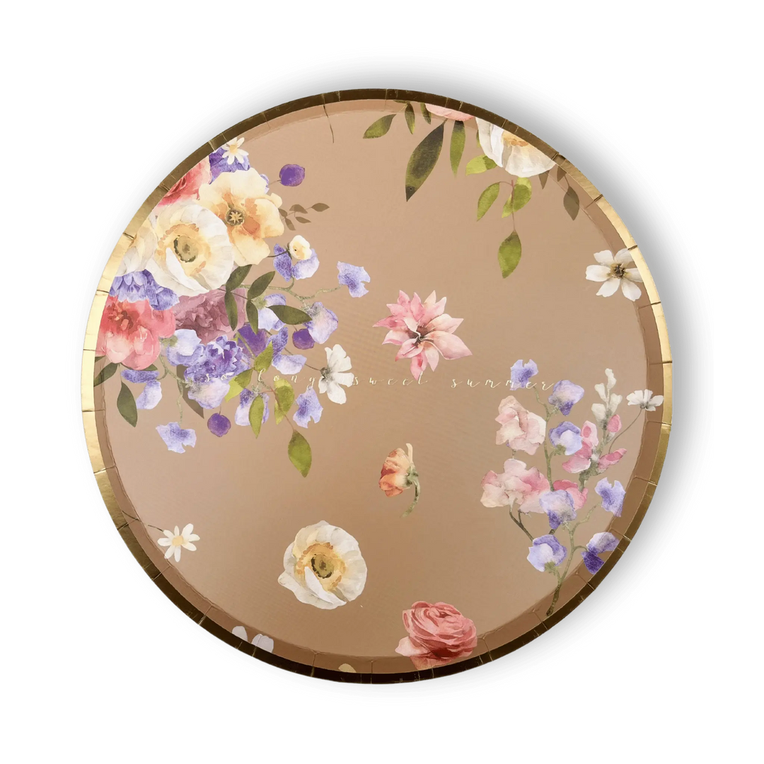 Summer Floral Plate (8pcs) - Josi James - 9 Inch Plate