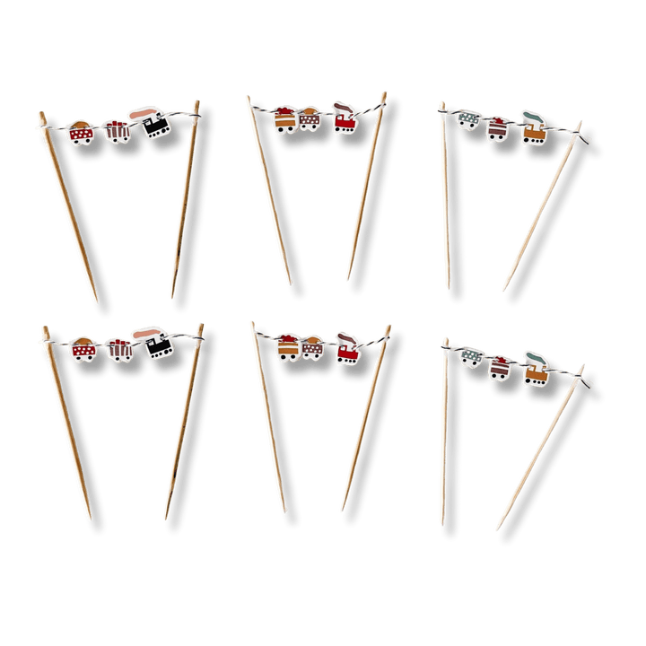 Train Cupcake Toppers (6pcs) - Josi James - Cupcake Toppers
