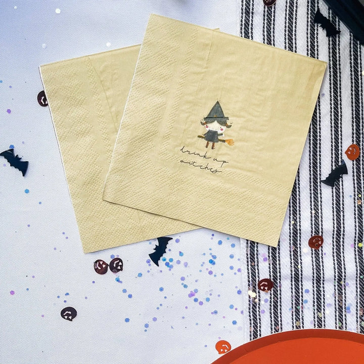Witches Cocktail Disposable Paper Napkins (16pcs) - Josi James - Small Napkins