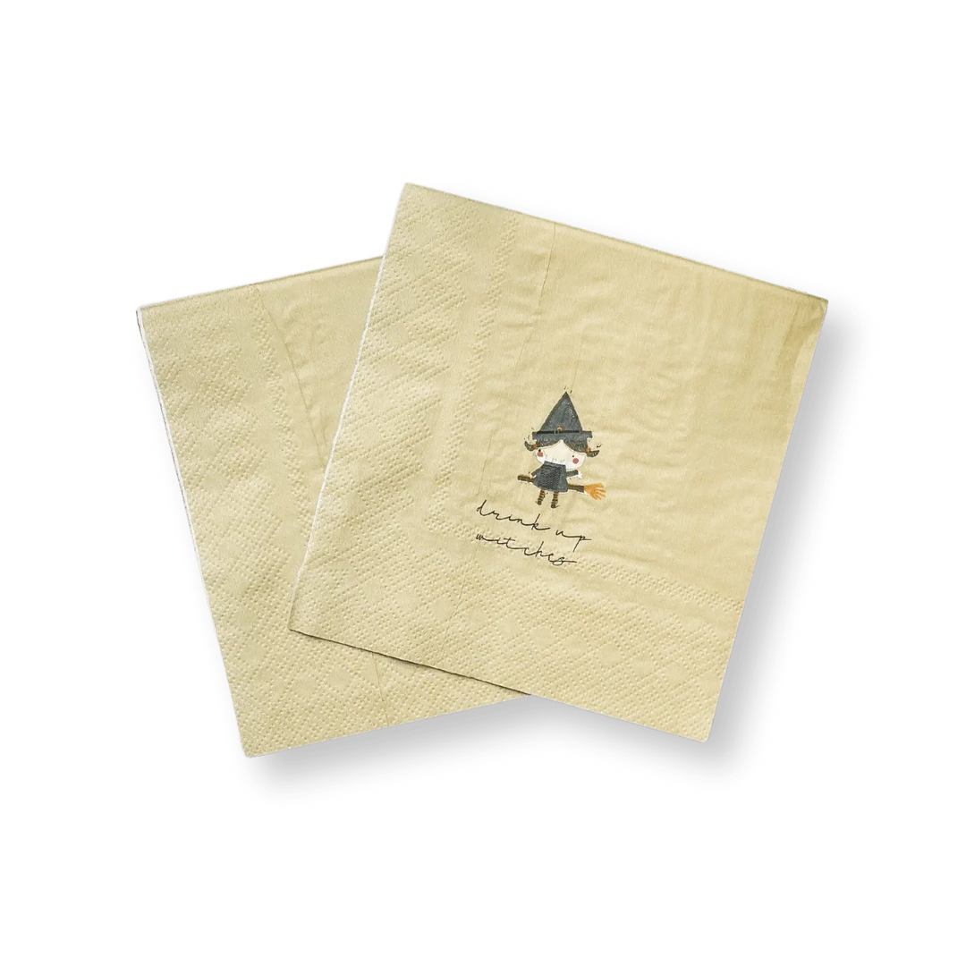 Witches Cocktail Disposable Paper Napkins (16pcs) - Josi James - Small Napkins