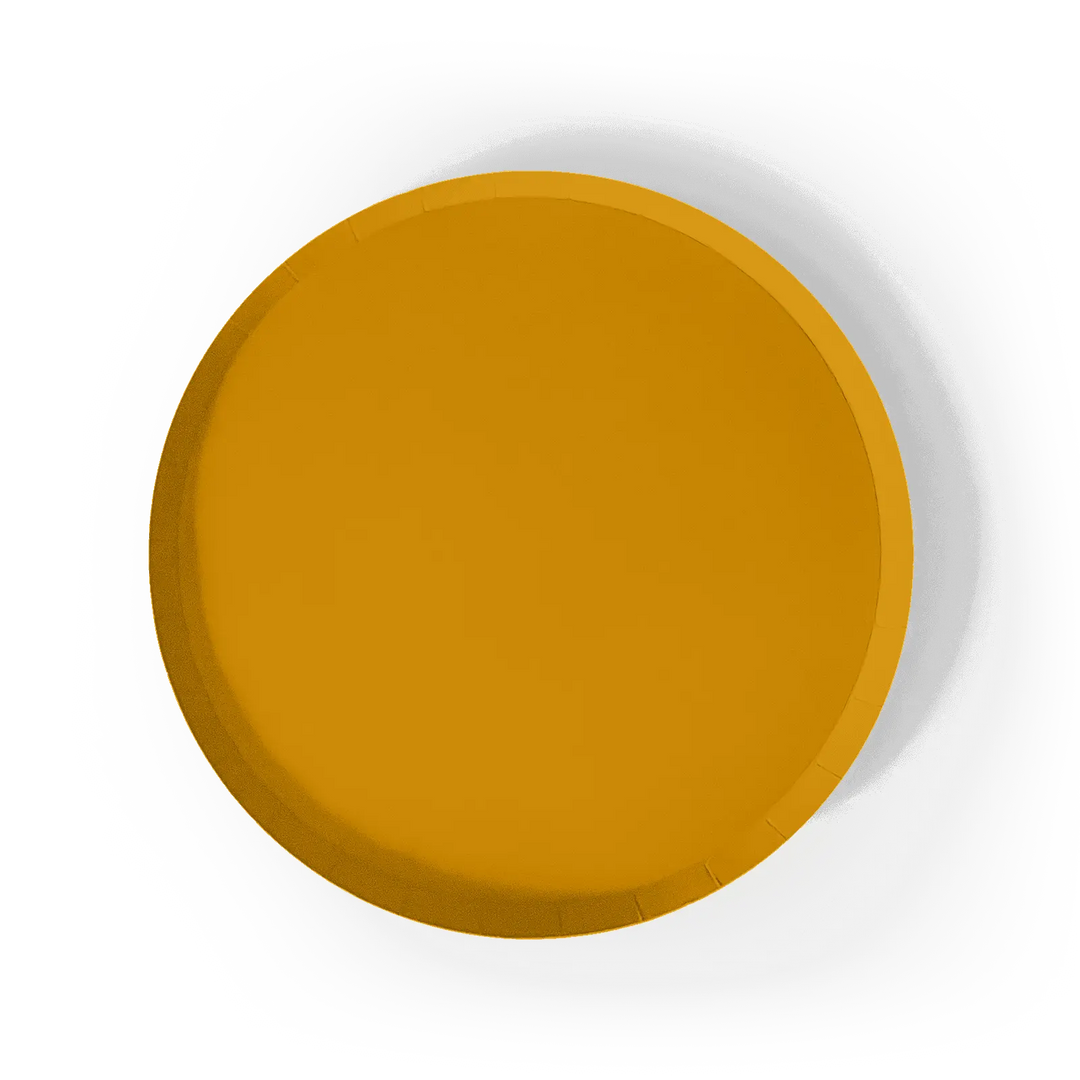 Yellow Paper Party Plate (8pcs) - Josi James - 9 Inch Plate