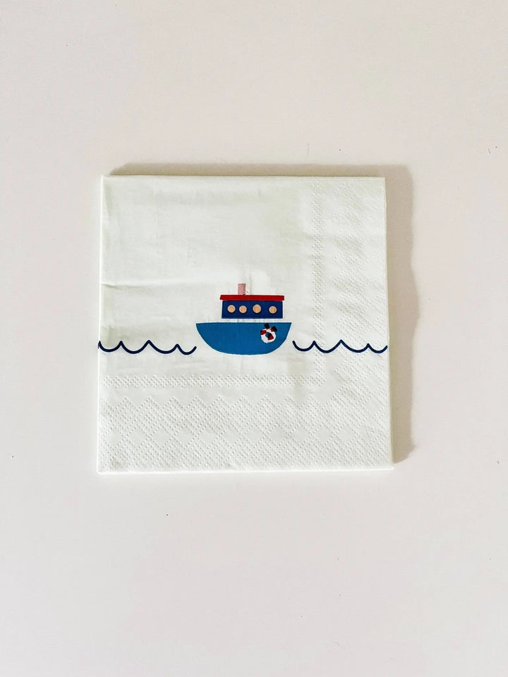 Boat Small Disposable Paper Napkins (16pcs) - Josi James - Small Napkins