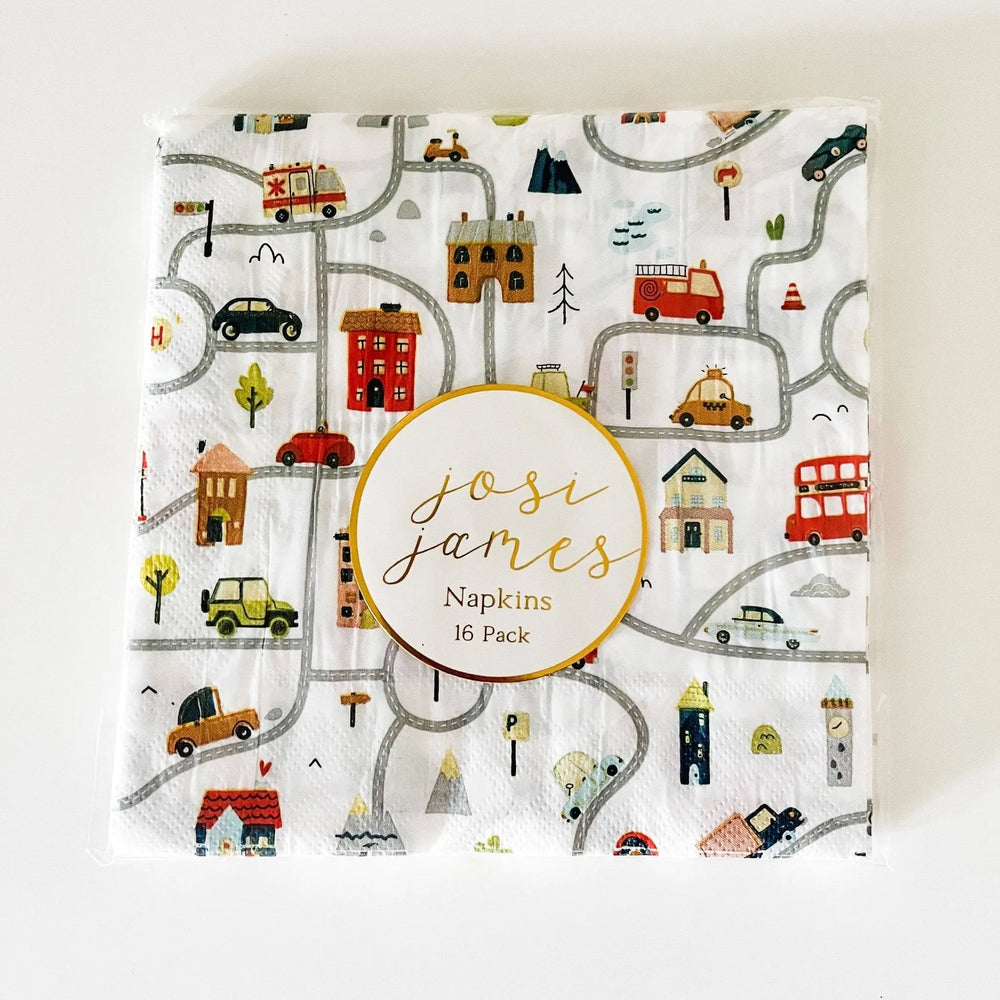 Car Large Disposable Paper Napkins (16pcs) - Josi James - Large Napkins