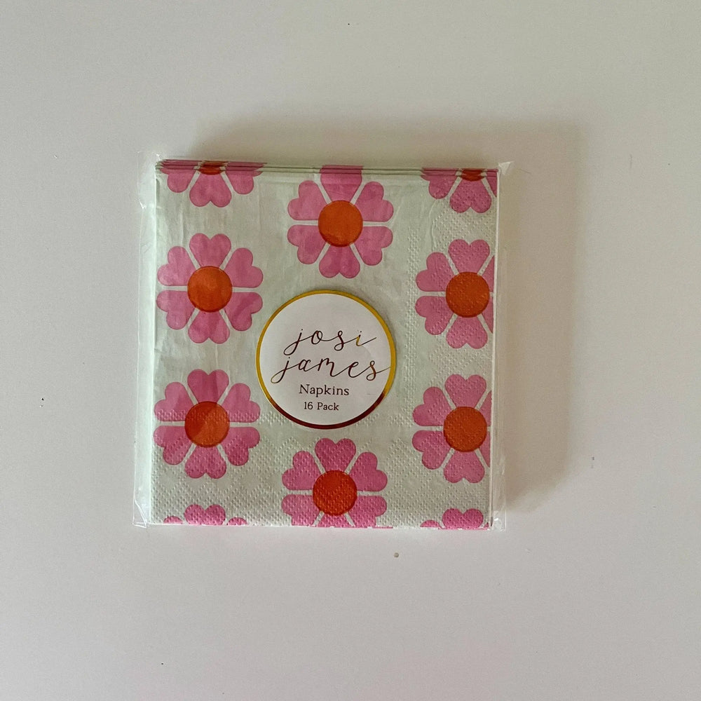 Groovy Small Disposable Paper Napkins (16pcs) - Josi James - Small Napkins