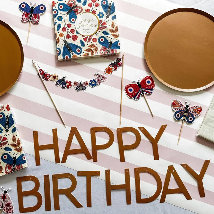 Happy Birthday Banner Neutral - Josi James - Banners