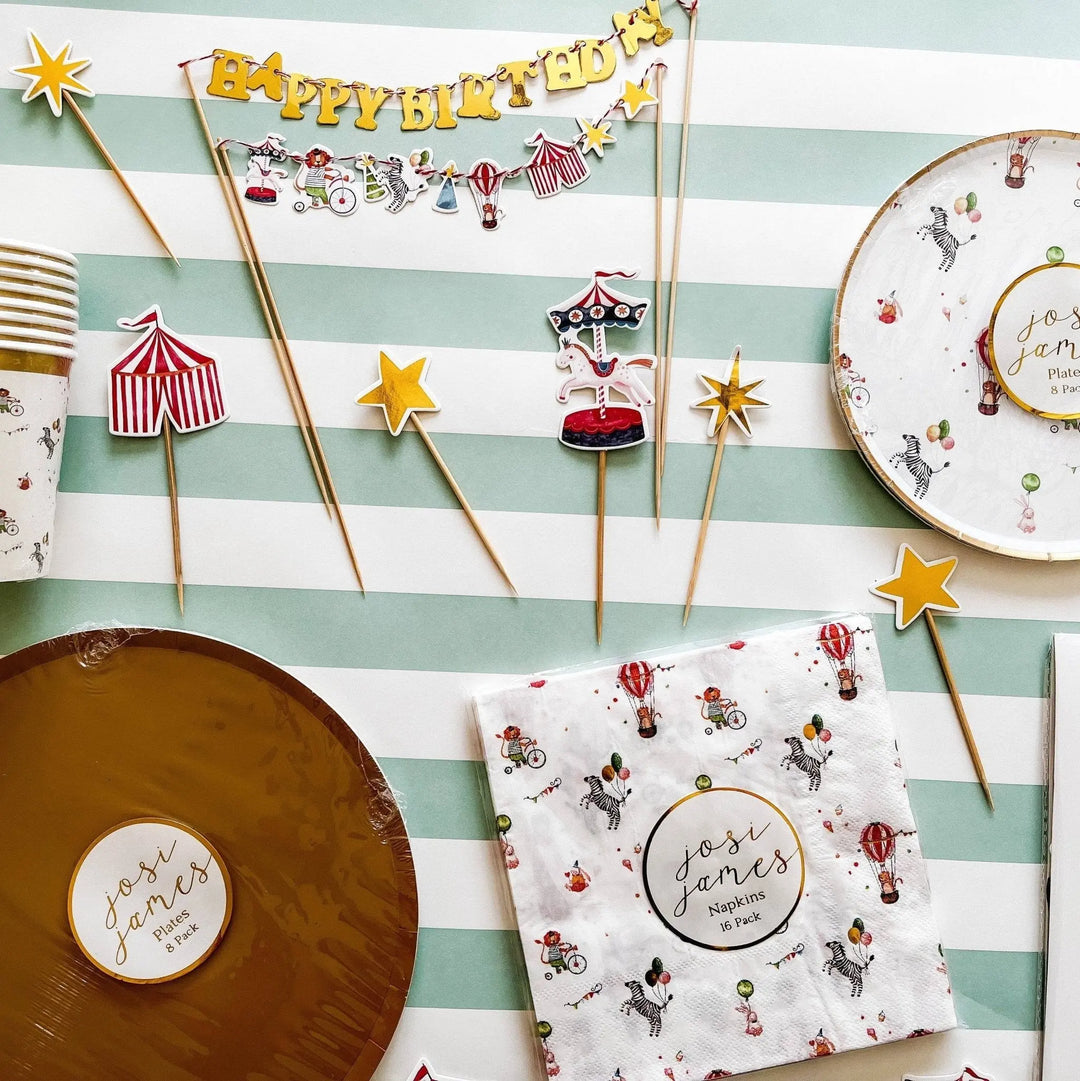 Happy Birthday Cake Banner Gold - Josi James - Cake Banner